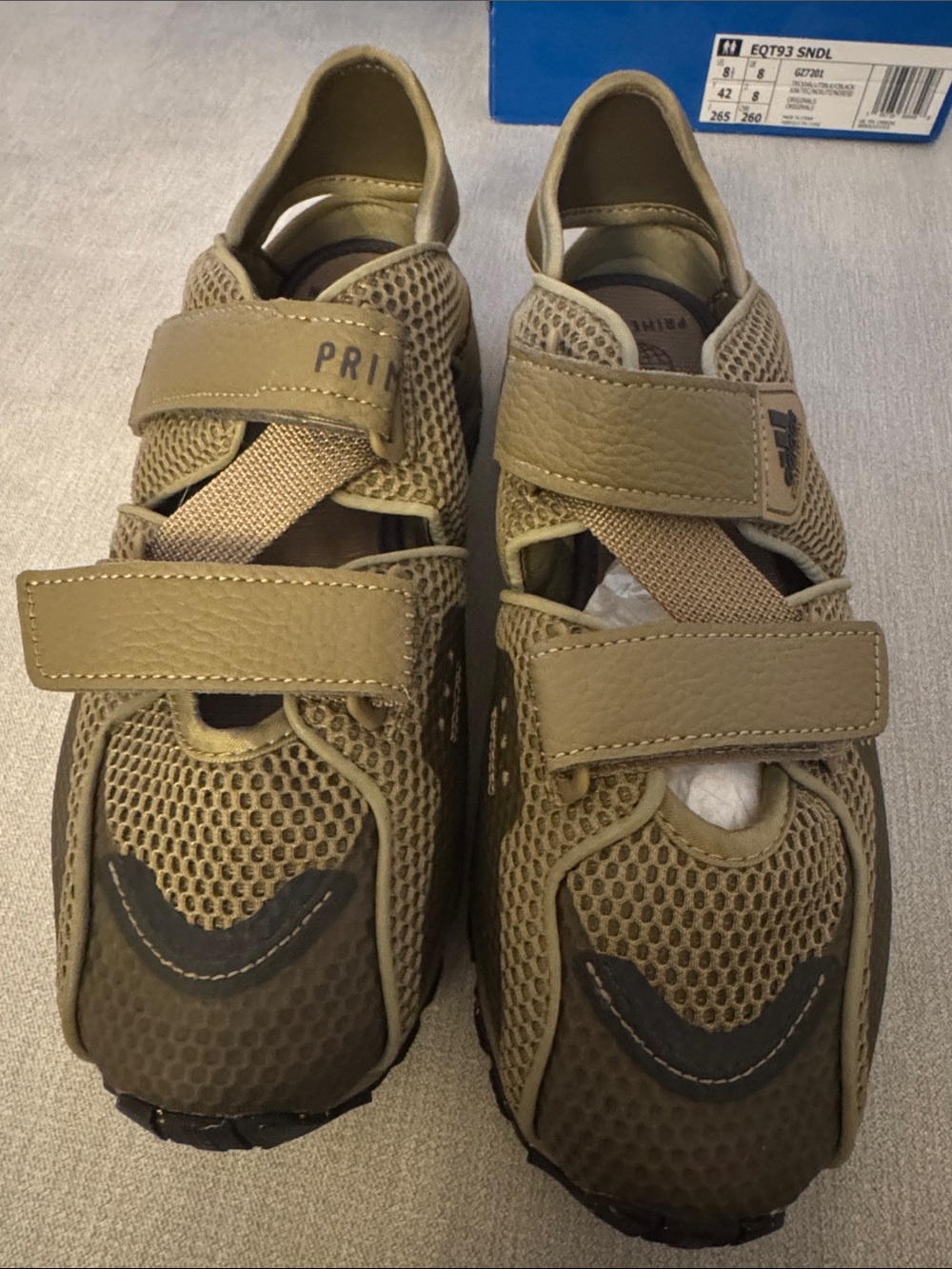 Men’s Primigi Sneakers in Tan/Forest Green